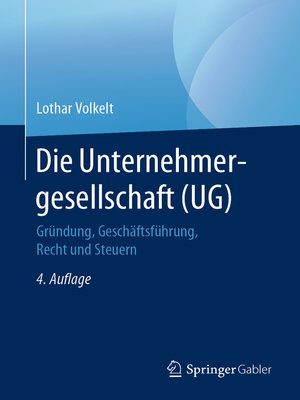 cover image of Die Unternehmergesellschaft (UG)